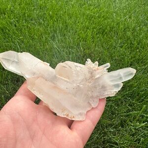 Clear Quartz Crystal Cluster - Natural Translucent Points From Madagascar